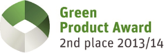 Green Product Award 2nd place 2013/4